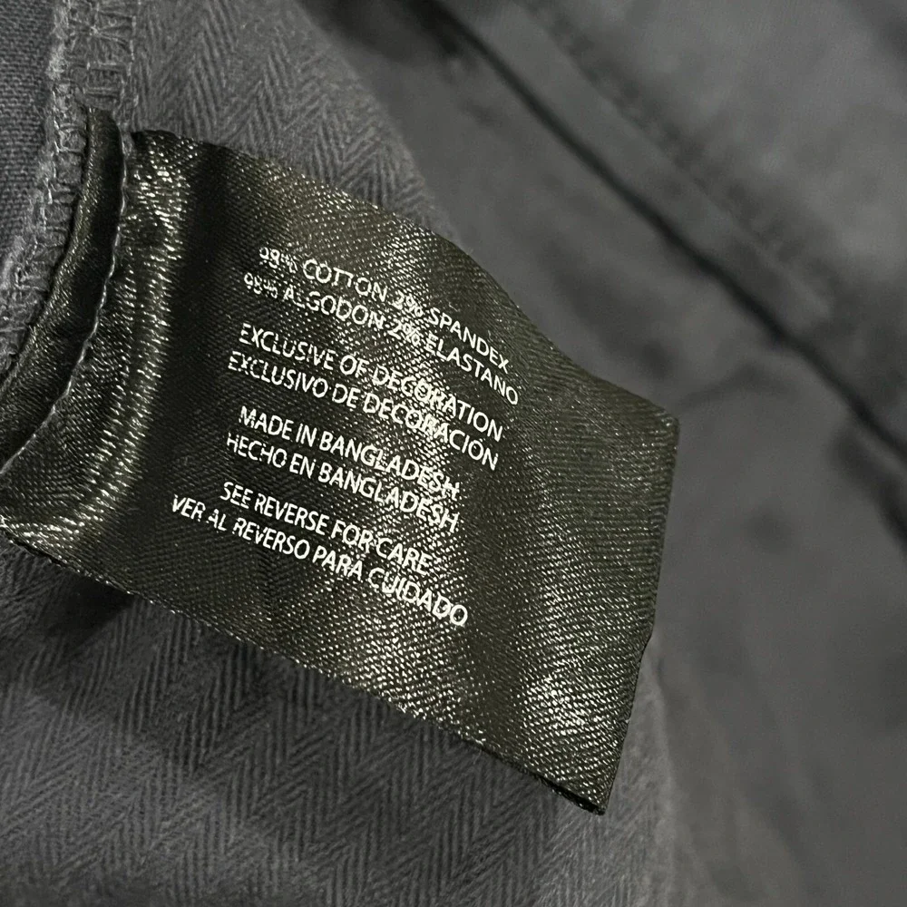 Banana Republic Mens Pants 36x32 Tapered Chino‎ Gray Stretch Pockets Preppy